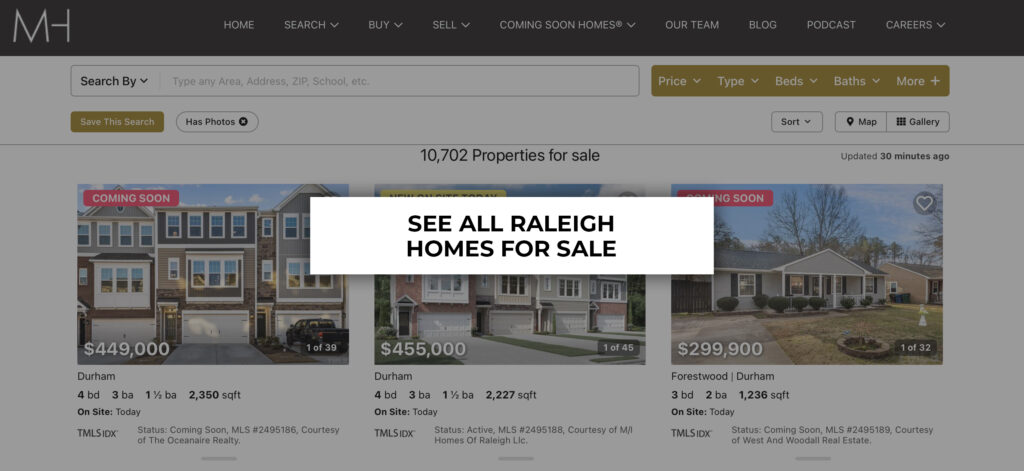 Raleigh Homes For Sale